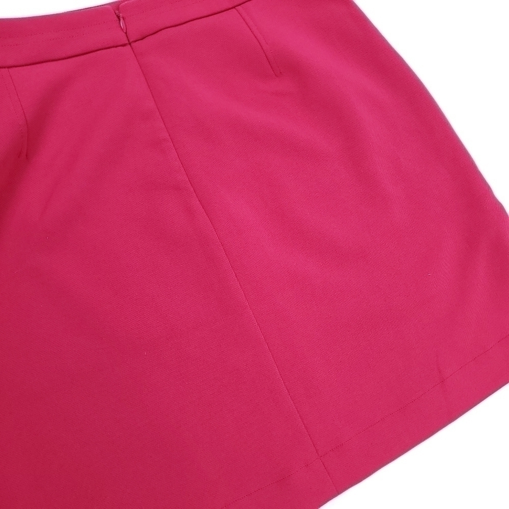 New Loft Pink Gold Zippered Pockets Skirts Sz  8 - Picture 10 of 12
